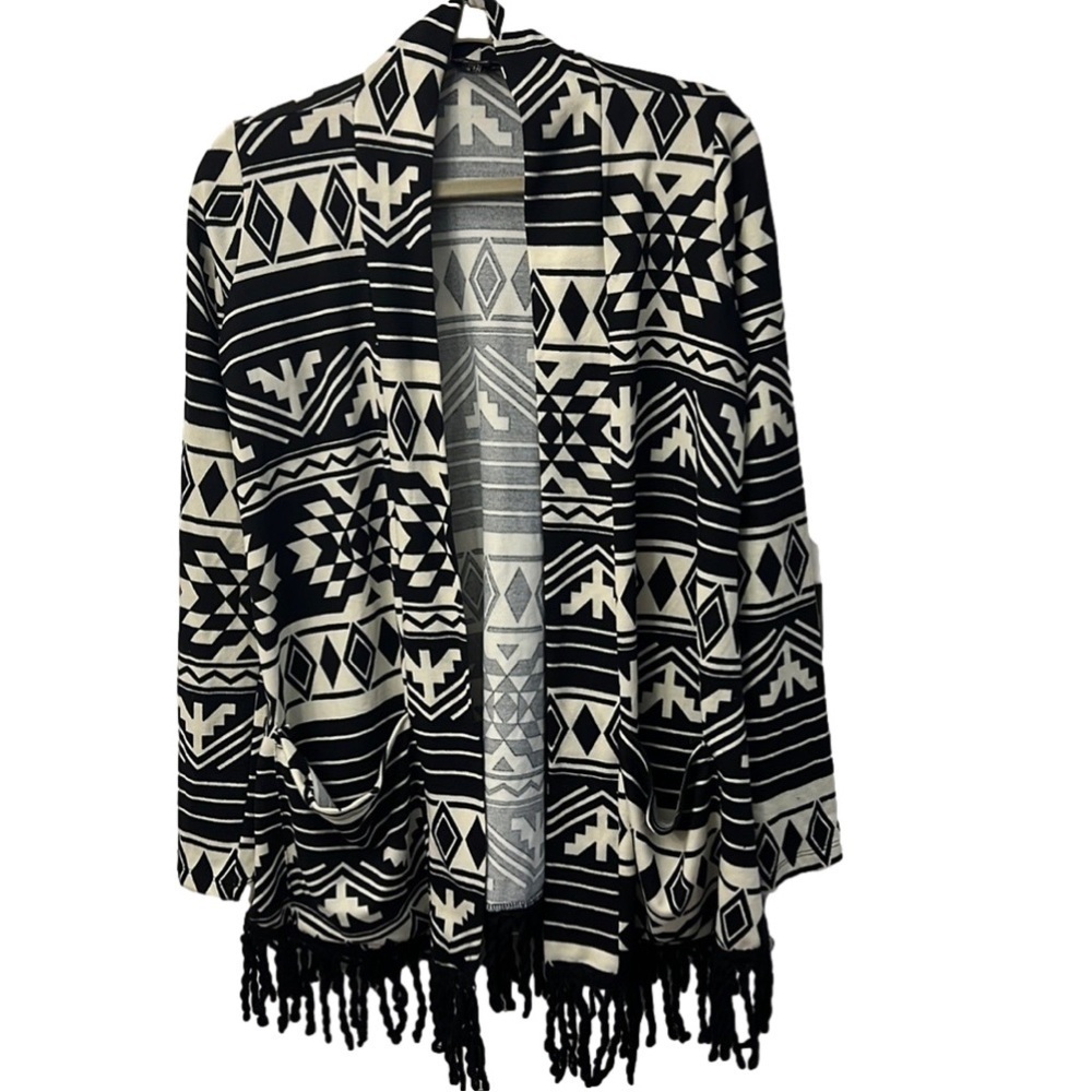 Seductions Tribal Print Cardigan